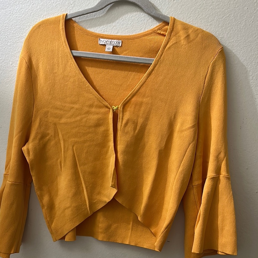 Orange Cardigan Sweater